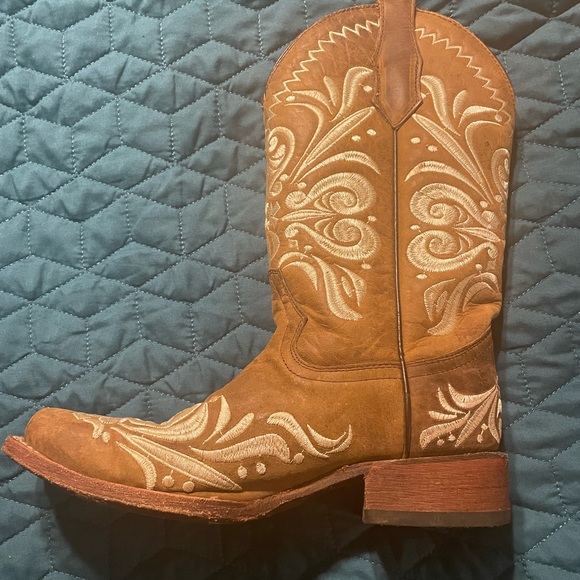 Brown Circle G boots size 7 1/2 - Picture 3 of 6